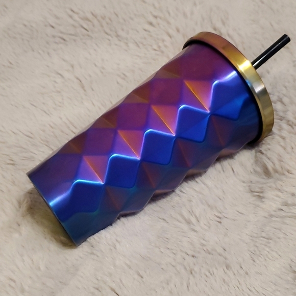 Rare Starbucks Iridescent Metal Stud Cold Cup - Picture 2 of 6